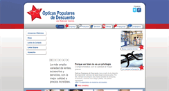 Desktop Screenshot of opticaspopulares.com